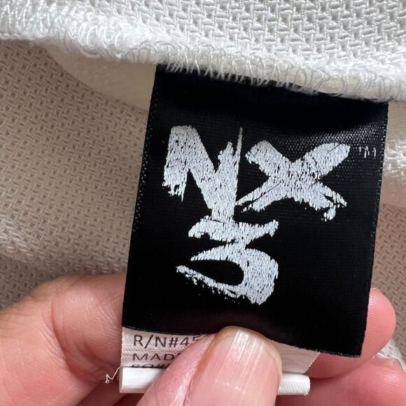 NX3 Jacket Kids Sz Medium White Full Zip Dancewear Curtain Call Costumes Hip Hop - Picture 4 of 12